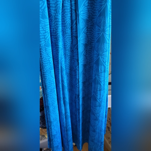 2x Anthony Originals Maxi Dress Blue Butterfly - Picture 6 of 7